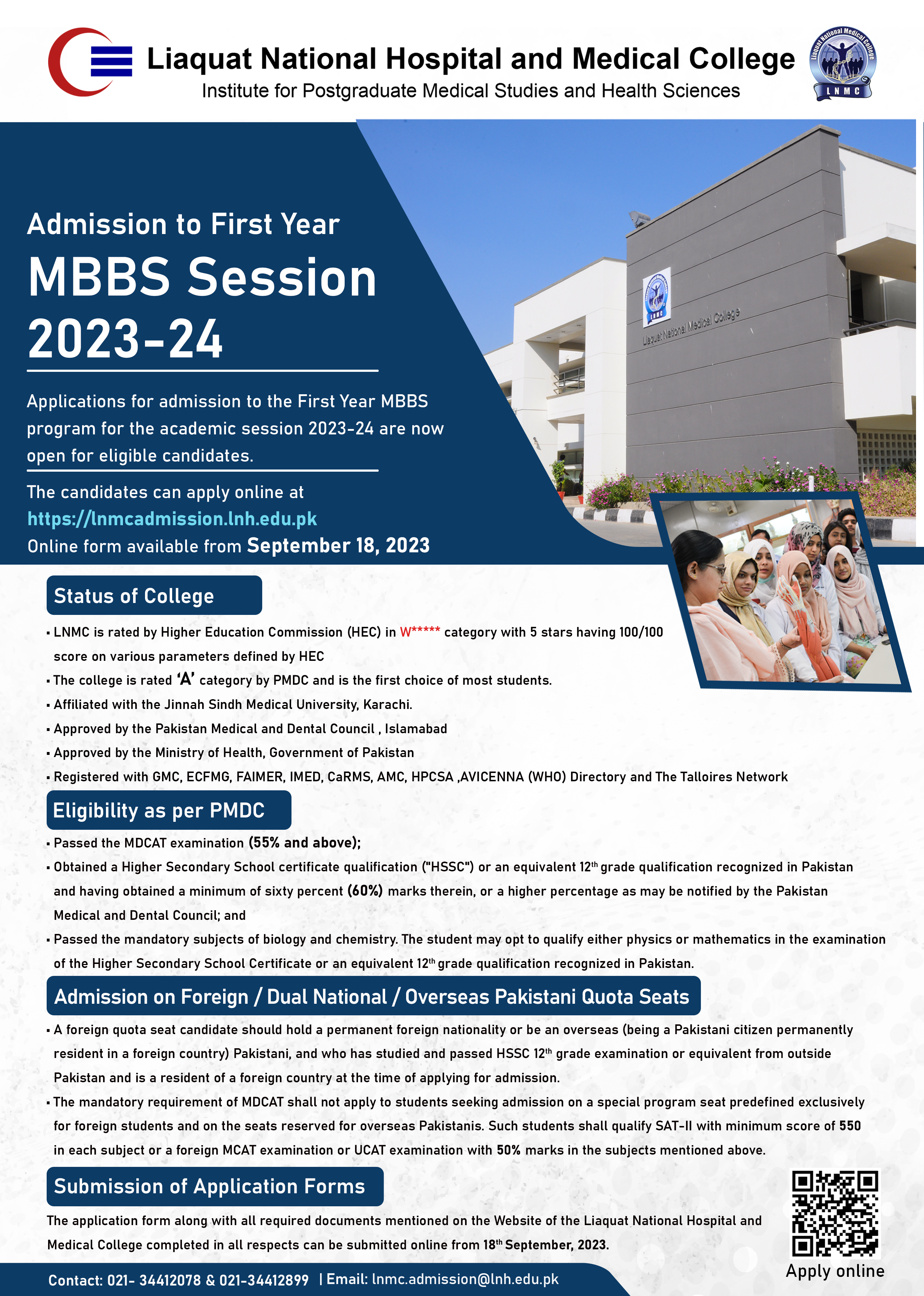 MBBS Admission flyer